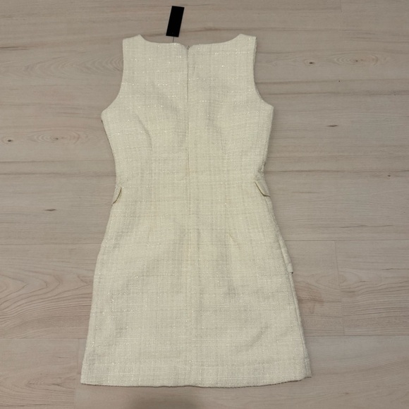 Lea & Viola Cream Textured Mini Dress - Picture 3 of 3